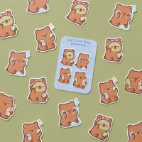 Load image into Gallery viewer, Self Care Bear Essentials (Sticker sheet)
